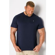 Size 2Xl Mens Farah Big & Tall Navy Blue Core Tshirt Big & Tall