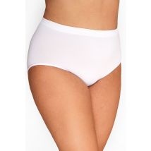 Yours curve white seamless light control high waisted full briefs