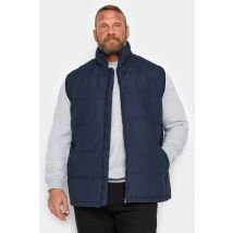 Size 5Xl Mens Kam Big & Tall Navy Blue Quilted Gilet Big & Tall