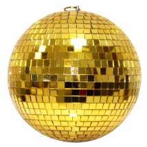 Spiegelkugel 20cm gold // Discokugel - Mirrorball 20cm gold