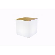 LED Design Cube 40 / LED Leuchtwürfel Bundle mit Filz Sitzauflage