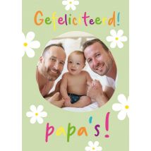 Tsjip - Geboortekaart - fotokaart - papa's