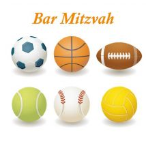 Davora - Bar Mitzvah kaart - Sport ballen