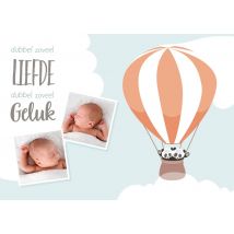 Tante Kaartje - Geboorte kaart - Tweeling