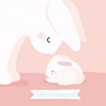 Tante Kaartje - Condoleancekaart - konijntjes