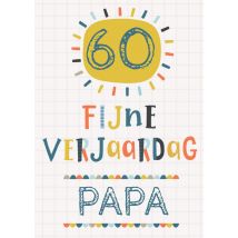 Natalie Alex - Verjaardagskaart - 60 - papa
