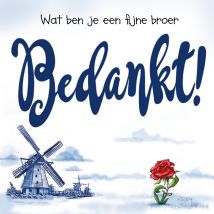 Old Dutch - Bedankkaart - broer