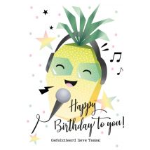 Verjaardagskaart - Luckz - Ananas