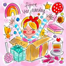 Verjaardagskaart - Blond Amsterdam - Illustratie