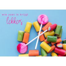 Photoflash - Sinterklaaskaart - snoepjes