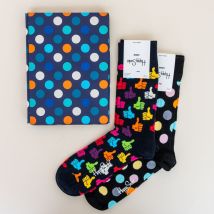 Happy Socks | 2 paar | Duimen en stippen | maat 41 - 46