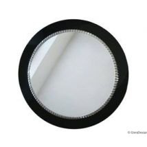 GieraDesign :: Lustro Bracelet w czarnej ramie - łazienkowe Glamour okrągłe czarne śr. 60