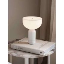 New Works :: Lampa stołowa Kizu przenośna marmurowa podstawa biała wys. 24 cm