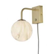 It's About RoMi :: Lampa ścienna / kinkiet Carrara wzór marmur złota wys. 21 cm
