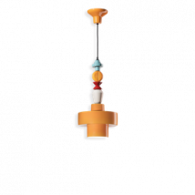 Ferroluce :: Lampa wisząca Lariat pomarańczowa wys. 60 cm