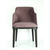 Nobonobo :: Krzesło tapicerowane z podłokietnikami April II fioletowe