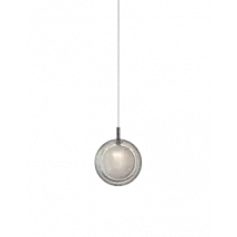 Bomma :: Lampa wisząca Lens Single śr. 16 cm biało-antracytowa