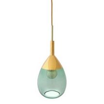 EBB & FLOW :: Lampa wisząca Lute zielono-złota śr. 22 cm