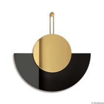 Giera Design :: Lustro dekoracyjne Sign Inco złoto-czarne szer.70 cm
