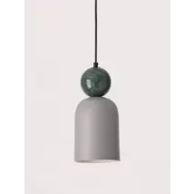 Aromas :: Lampa wisząca Bell śr. 14 cm szara zielony marmur