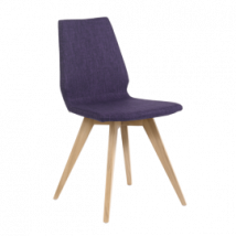 Mobitec :: Krzesło tapicerowane Mood 41 fioletowe szer. 47 cm drewniane nogi