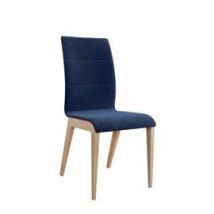 Paged :: Krzesło tapicerowane Quadro niebieskie szer. 46 cm