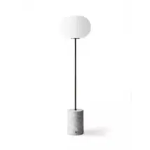 Audo Copenhagen :: Lampa podłogowa Jwda brązowa z marmurową podstawą wys. 150 cm