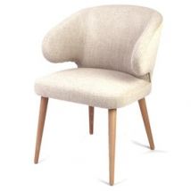 Claudie :: Krzesło tapicerowane Aurora nogi drewniane kolor do wyboru szer. 61 cm
