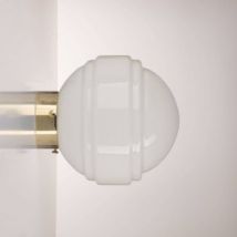 Embassy Interiors :: Lampa ścienna / sufitowa Saturn śr. 25 cm biała mosiężna