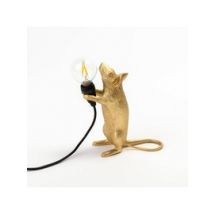 Seletti :: Lampa stołowa Mouse Step Gold złota