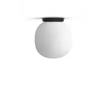 New Works :: Lampa sufitowa / plafon Lantern szklana biało-czarna śr. 30 cm