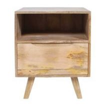 TABLE4U :: Drewniany stolik nocny Nott 45x40x55 - kolor naturalny