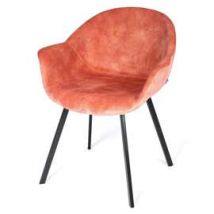 Claudie :: Krzesło tapicerowane Alan kolor do wyboru nogi metal szer. 66 cm