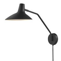 Design For the People :: Lampa ścienna / kinkiet Darci czarna wys. 36,5 cm