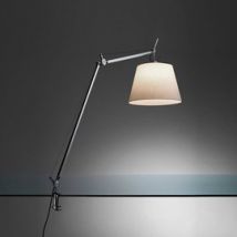 Artemide :: Lampa biurkowa Tolomeo Mega srebrno-beżowa śr. 32 cm