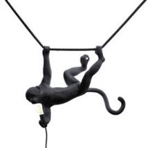 Seletti :: Lampa wisząca Monkey Swing Czarna