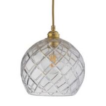 EBB & FLOW :: Lampa wisząca Rowan Crystal transparentno-złota śr. 22 cm