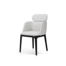 Nobonobo :: Krzesło tapicerowane z podłokietnikami Must szare wys. 88 cm