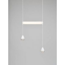 Brokis :: Lampa wisząca Puro Single Horizontal biała szer. 63 cm