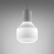 Aqform :: Lampa wisząca Modern Glass Barrel Led biała wys. 24 cm