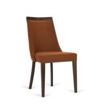 Paged :: Krzesło tapicerowane Swing brązowe szer. 47,5 cm