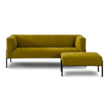 Nordic Line :: Sofa tapicerowana Block żółta 195x76x79 cm