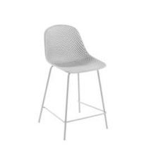 Krzesło barowe / hoker Queen białe wys. 97 cm