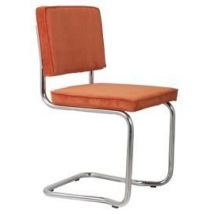 Zuiver :: Krzesło tapicerowane Ridge pomarańczowe