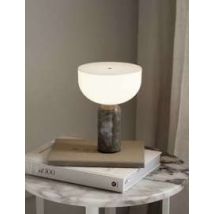 New Works :: Lampa stołowa Kizu przenośna marmurowa podstawa brązowa wys. 24 cm