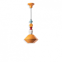 Ferroluce :: Lampa wisząca Lariat pomarańczowa wys. 56 cm