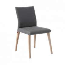 Mobitec :: Krzesło tapicerowane Pure Deco C05 szare szer. 50 cm nogi drewniane