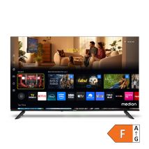 MEDION LIFE MD 843201 Ultra HD Smart-TV (2026), 108 cm (43'') Ultra HD Display, HDR, PVR ready, HBO Max, MagentaTV, NETFLIX, Prime Video, Disney+, DAZN, Paramount+ App, VIDAA App Store, Bluetooth®, HD Triple Tuner, CI+ Schnittstelle