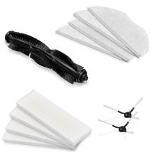 MEDION Saugroboter Zubehörset 1 für den X40 SW (MD 20040), 1x Mittelbürste, 2x Seitenbürste, 4x Wischmop, 4x Filter (EPA12)