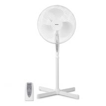 MEDION LIFE E10 SF Standventilator mit Fernbedienung (MD 18795), 3 Geschwindigkeitsstufen, verstellbarer Höhe, Schwenkfunktion, Timer-Funktion
